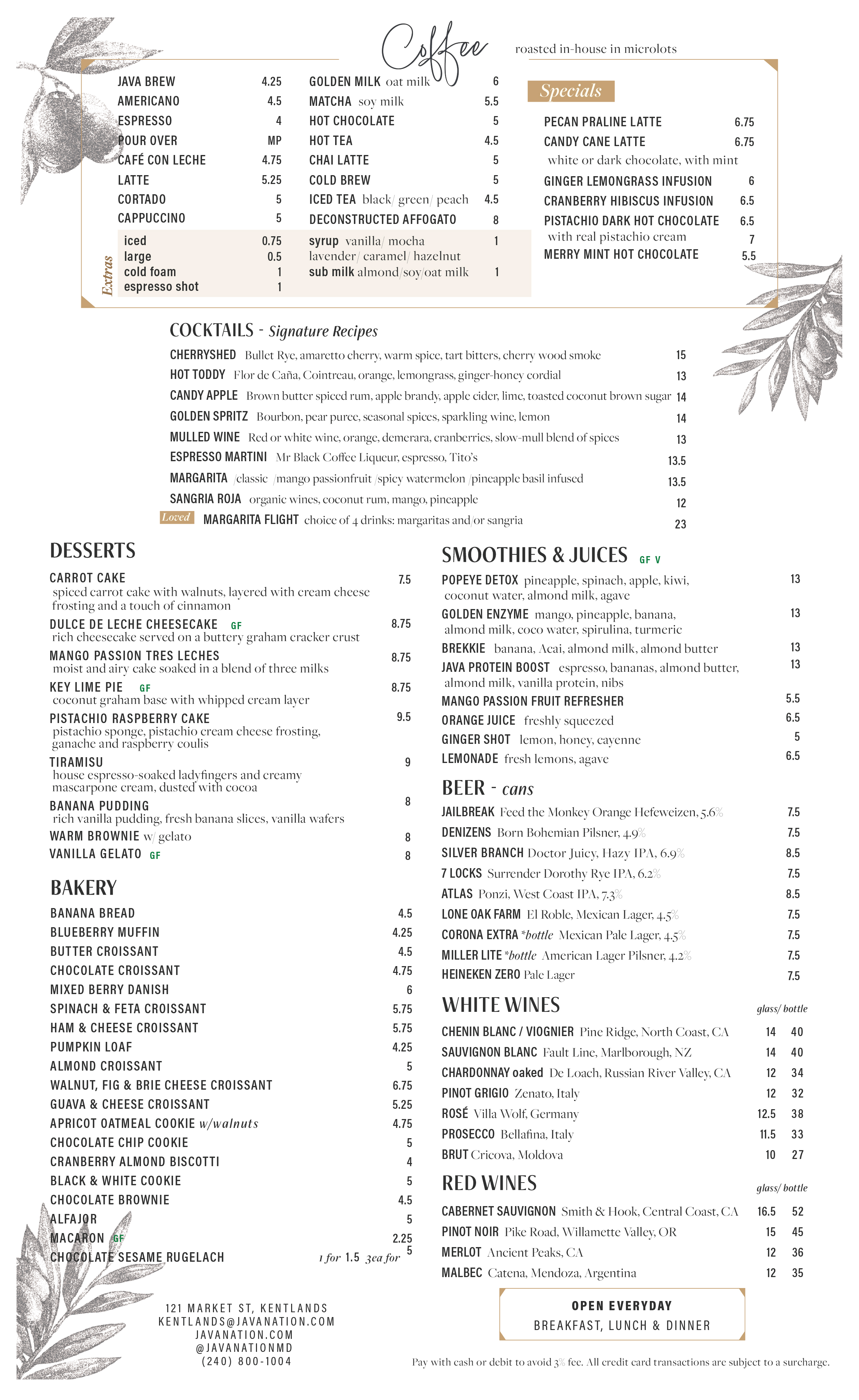 Kentlands Menu - Page 2